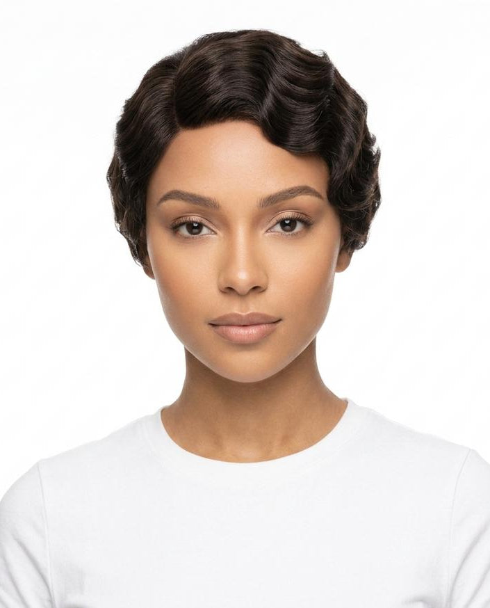 Adam & Eva24 - Nedan | Finger-Waved Human-Hair Wig Women