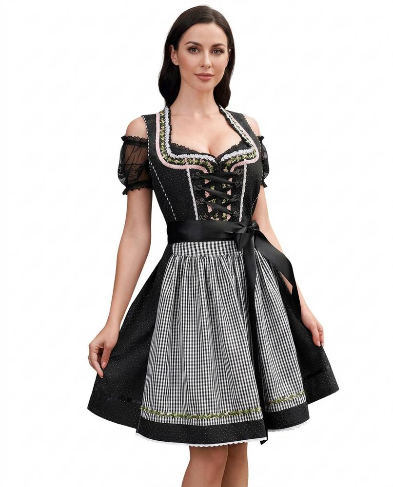 Adam & Eva24 - Daran | Lace-Up Embroidered Dress Women