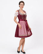 Adam & Eva24 - Daran | Lace-Up Embroidered Dress Women