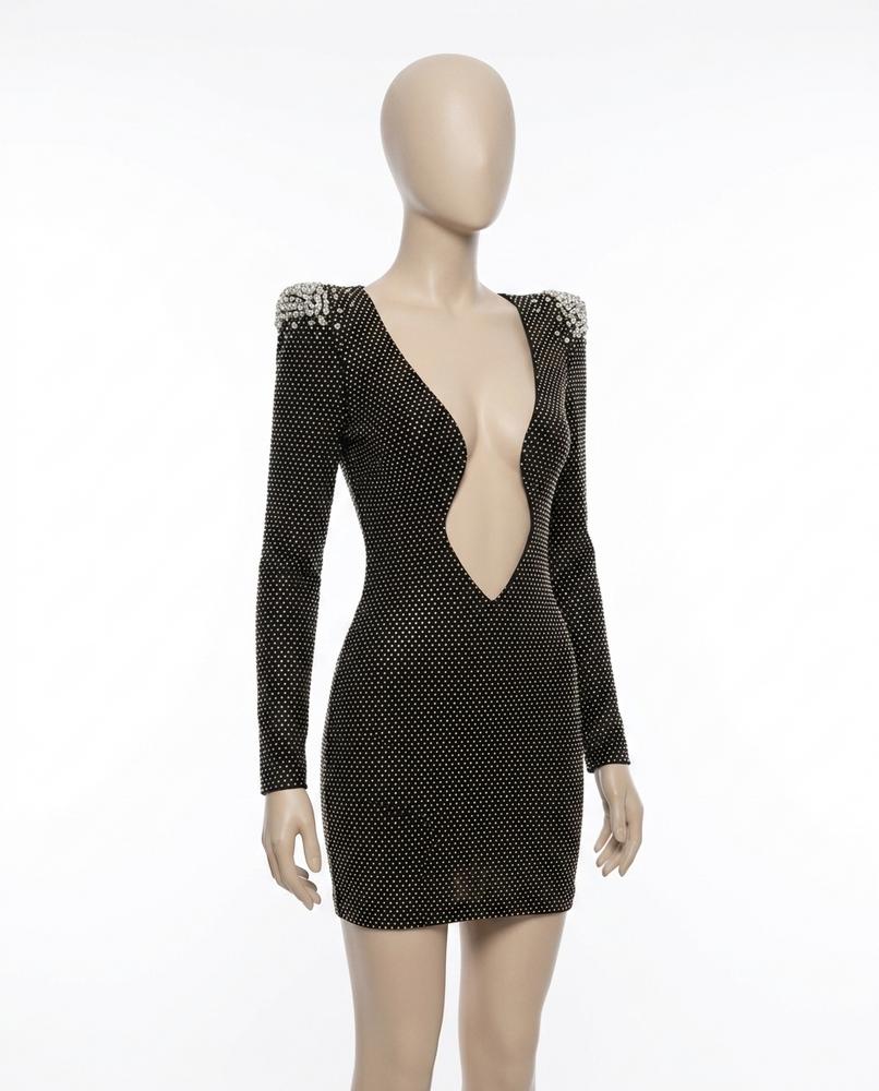 Adam & Eva24 - Dahal | Embellished Fitted Mini Dress Women