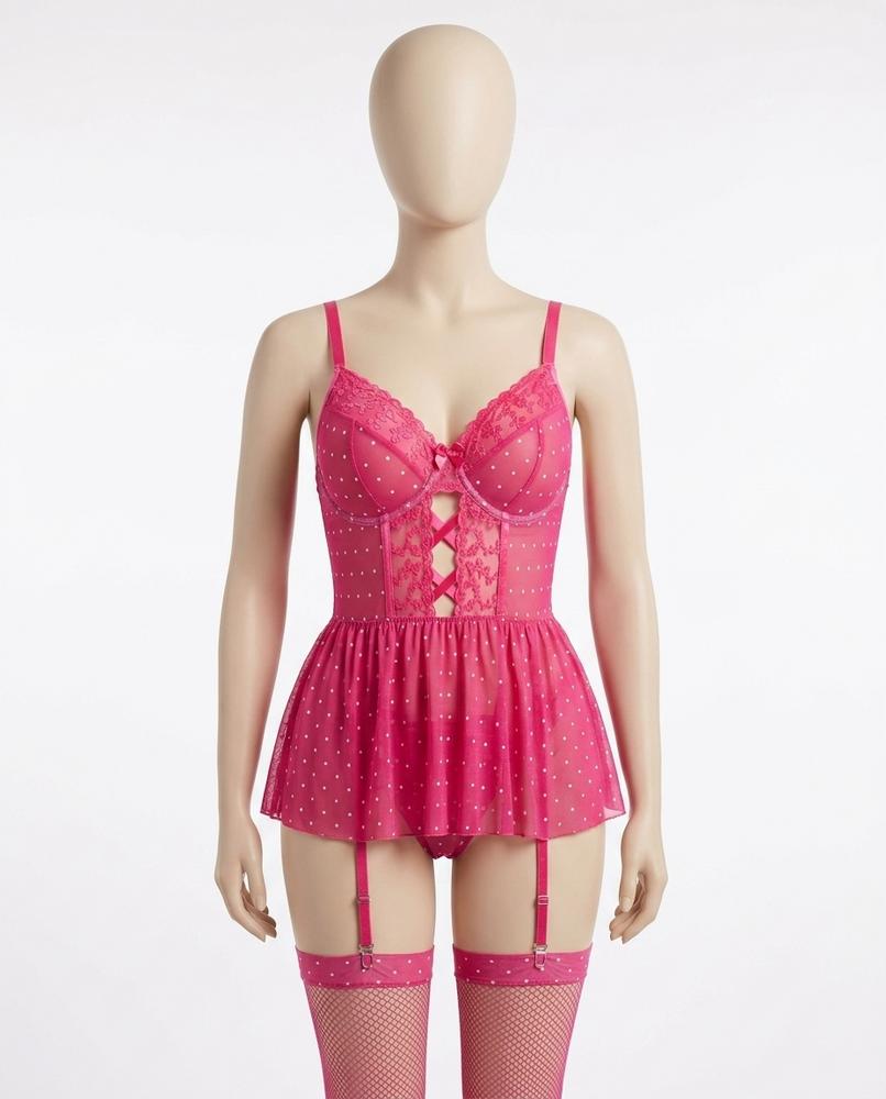 Adam & Eva24 - Armin | Polka-Dot Sheer Lingerie Women